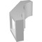 Ekena Millwork 3-in. W x 6-in. D x 10-in. H Balboa Architectural Grade PVC Knee Brace BRCP03X06X10BOA - alternate 2